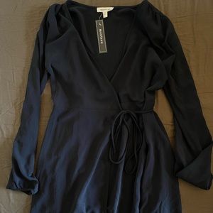 New knee length black dress
